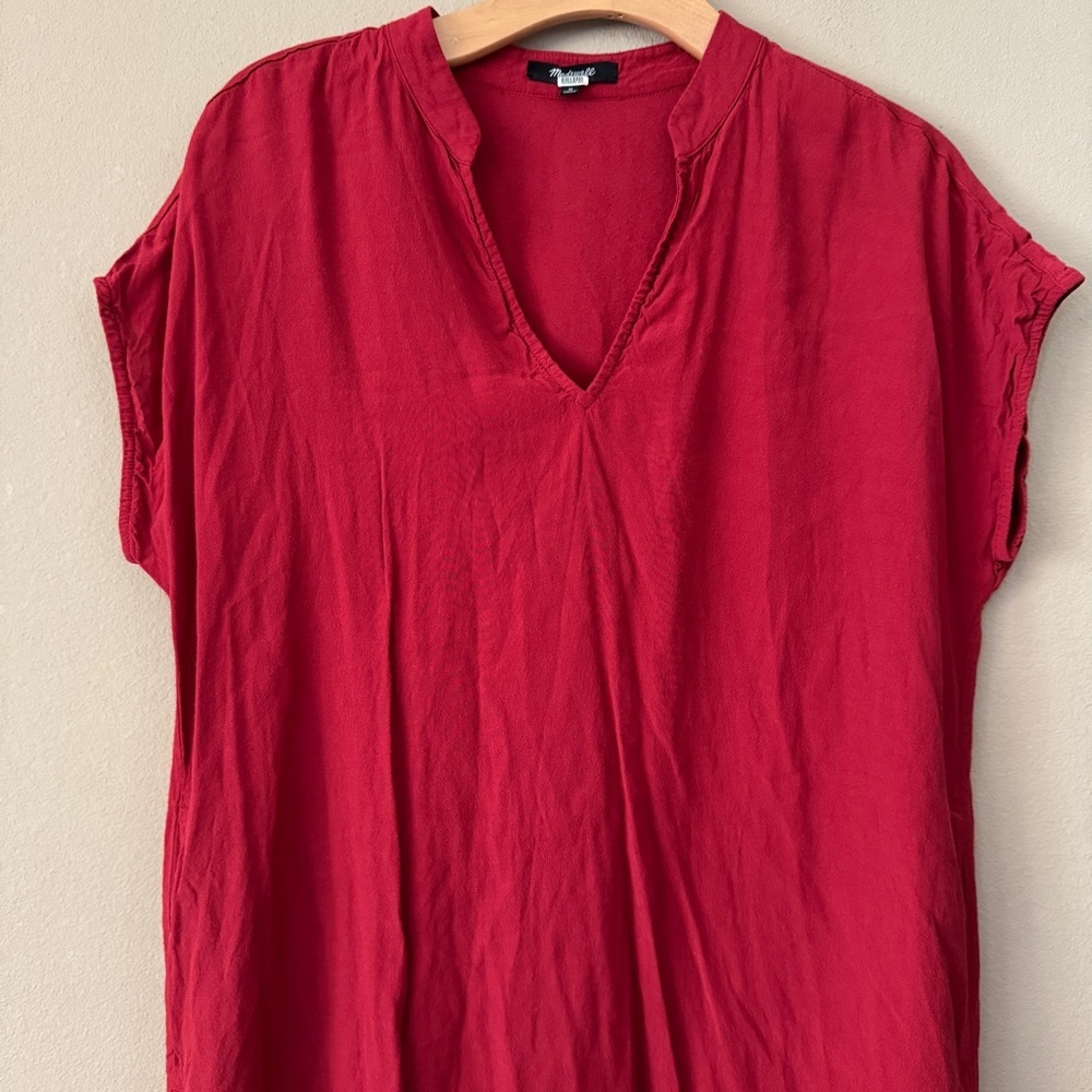 Madewell Terracotta Mini Dress Size M - Picture 5 of 9